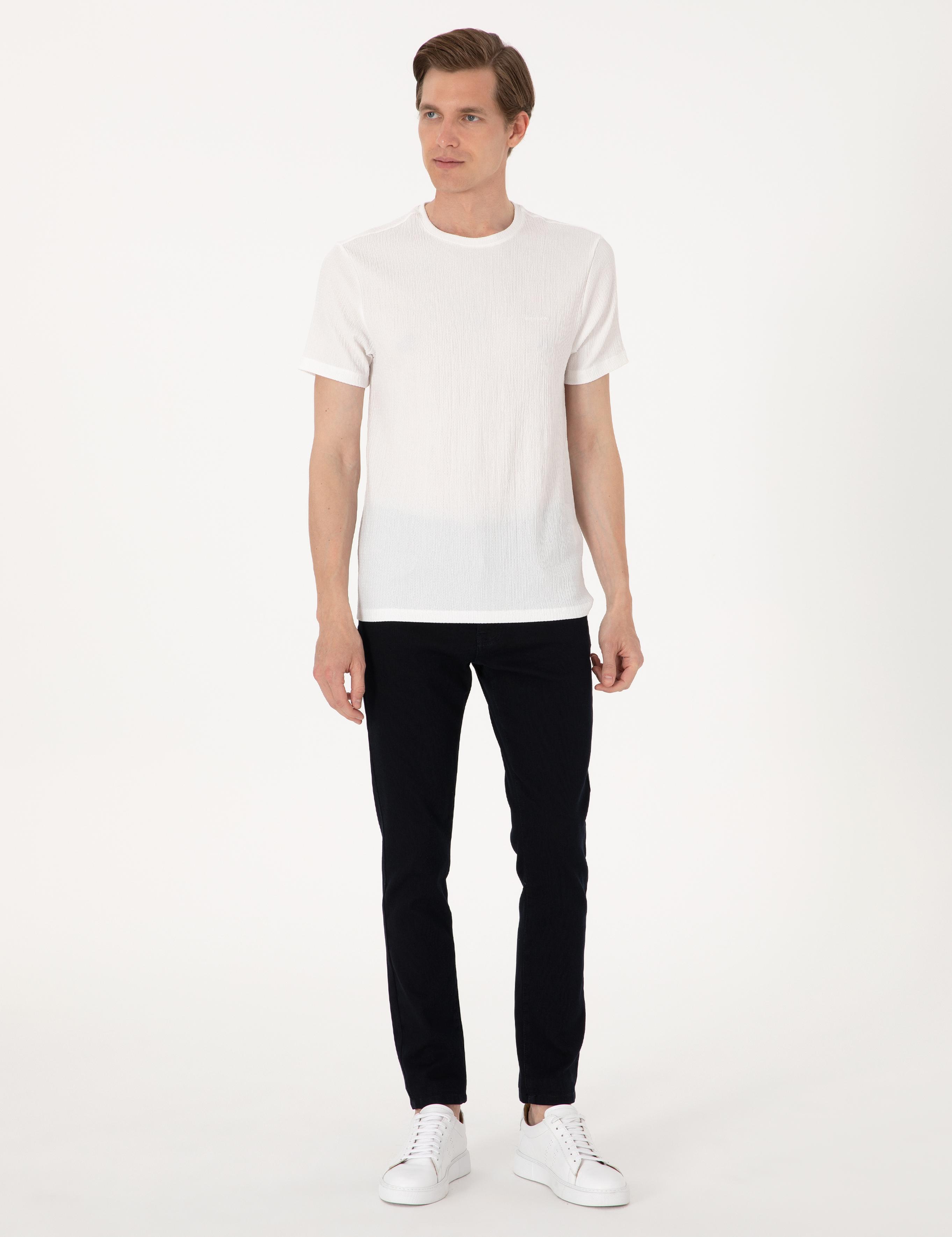 Koyu Lacivert Slim Fit Jean Pantolon