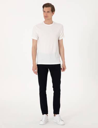 Koyu Lacivert Slim Fit Jean Pantolon