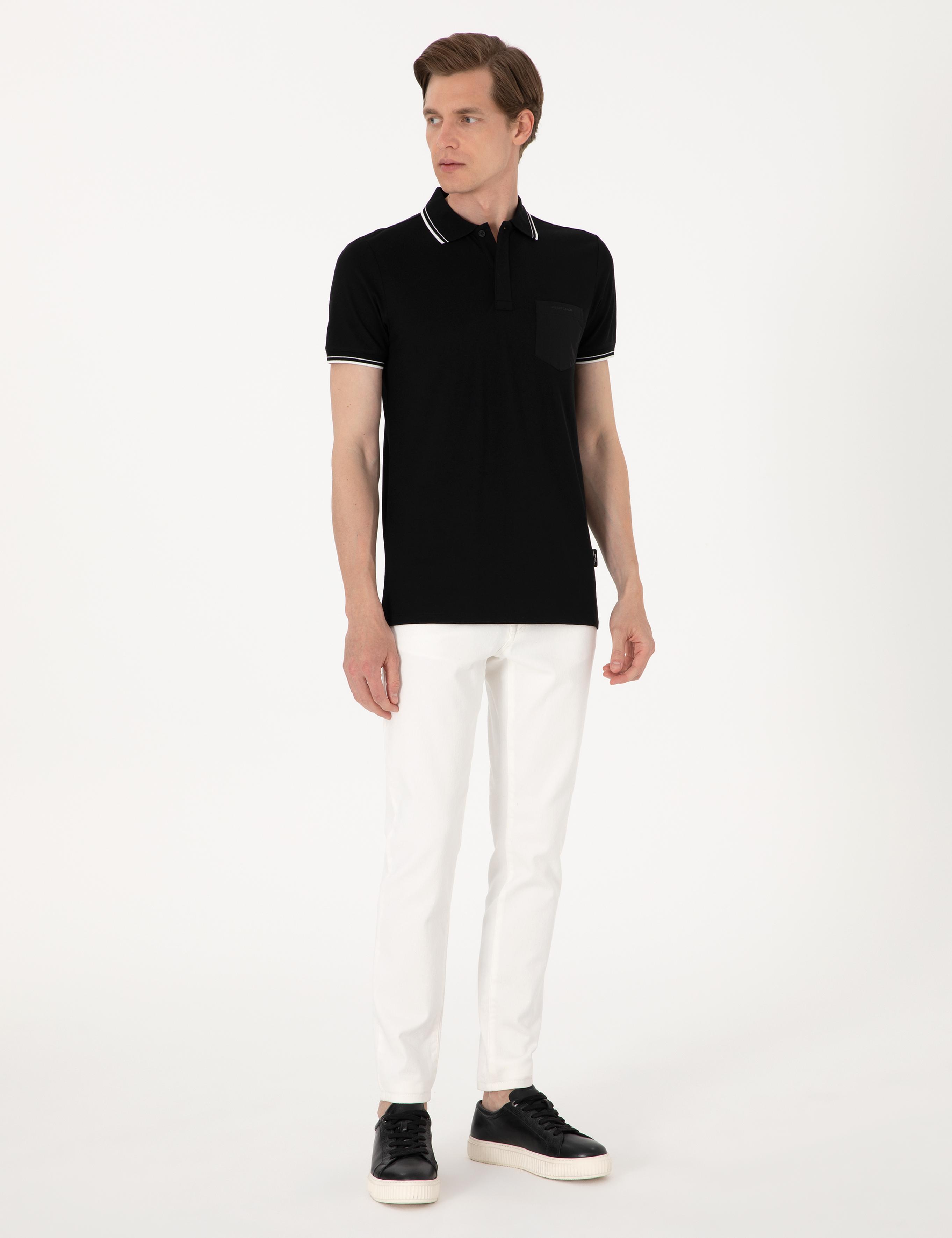 Ekru Slim Fit Jean Pantolon