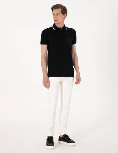 Ekru Slim Fit Jean Pantolon