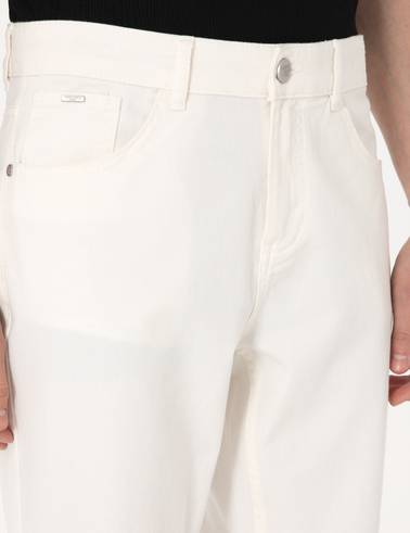 Ekru Jean Pantolon