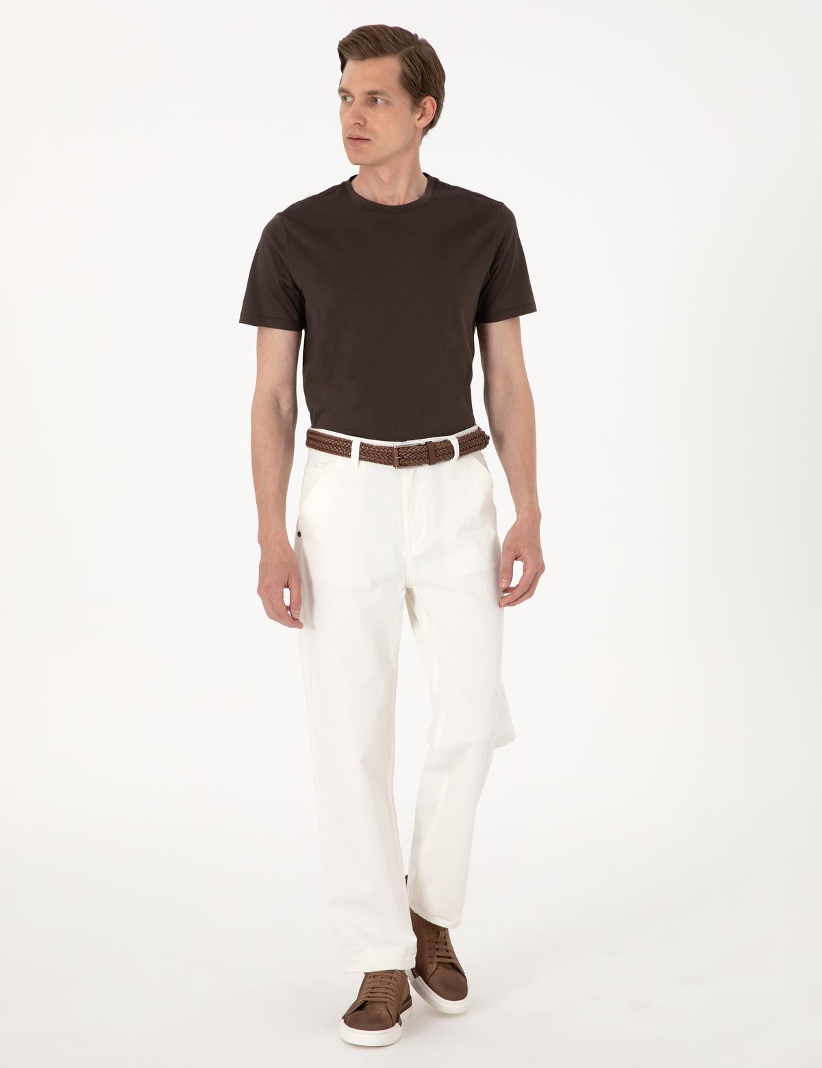 Ekru Loose Fit Jean Pantolon - 50305226068