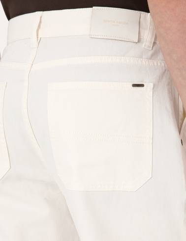 Ekru Loose Fit Jean Pantolon