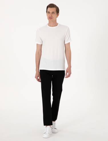 Siyah Straight Fit Jean Pantolon