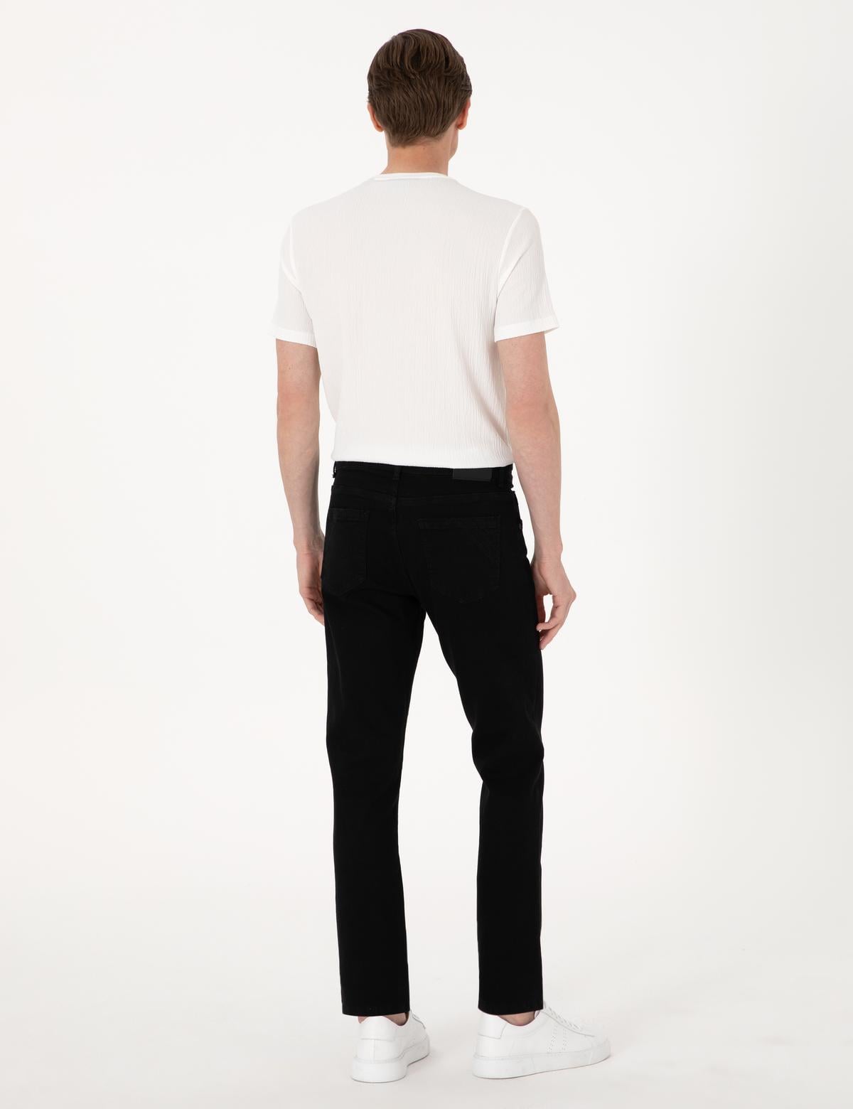 Siyah Straight Fit Jean Pantolon - 50308941006