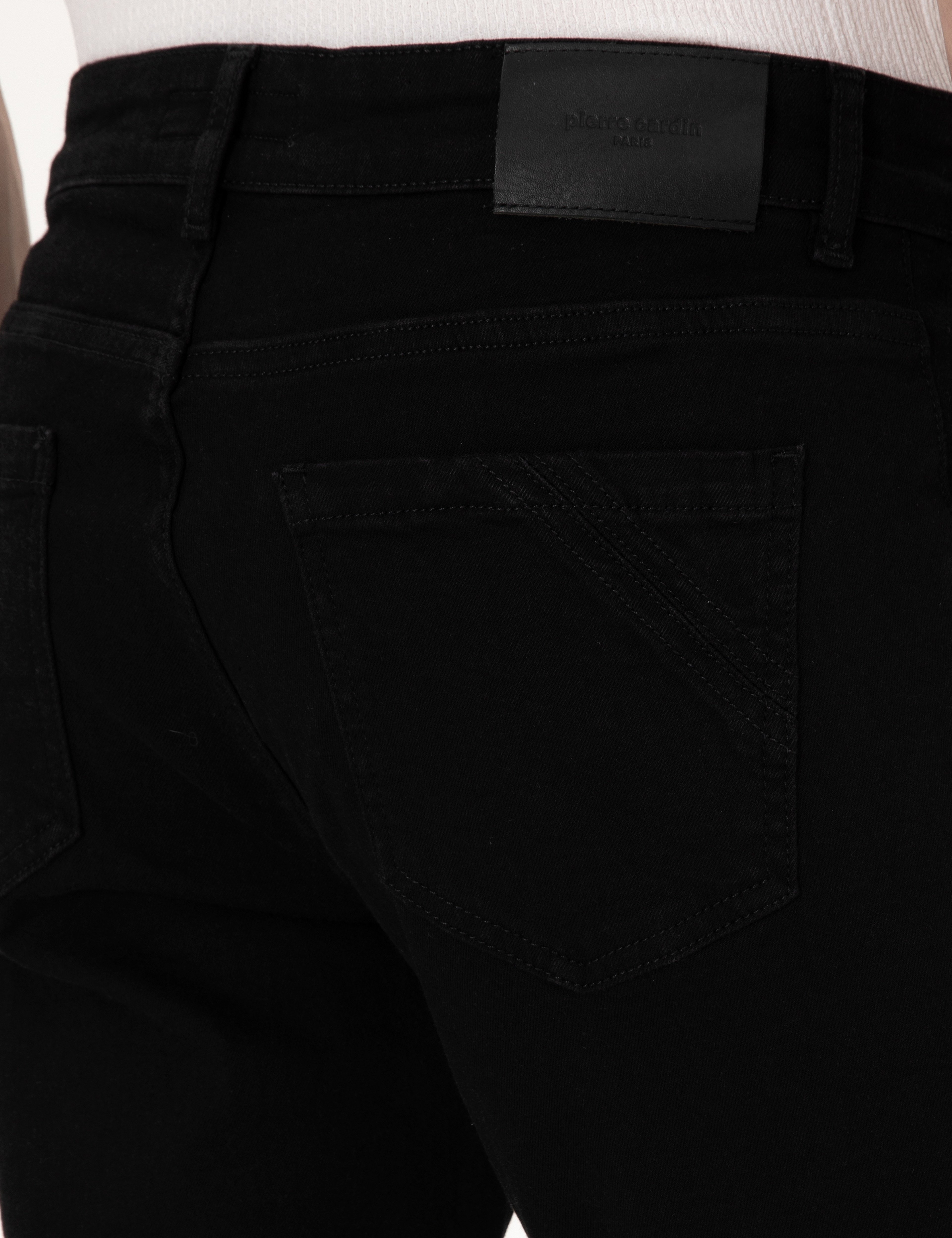 Siyah Straight Fit Jean Pantolon