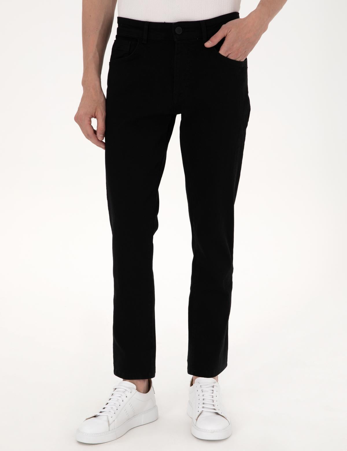 Siyah Straight Fit Jean Pantolon - 50308941006