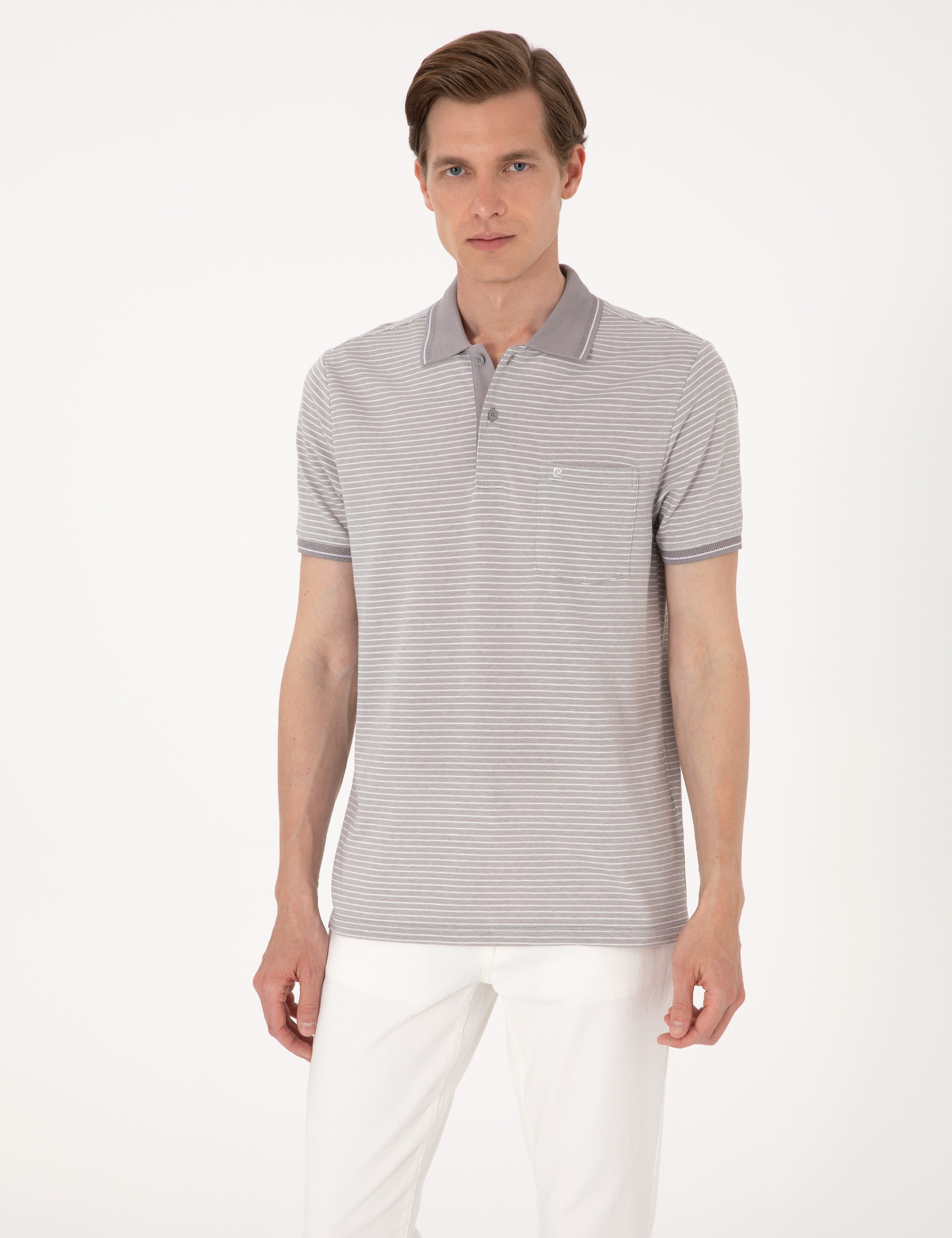 Gri Regular Fit Tişört - Image 1