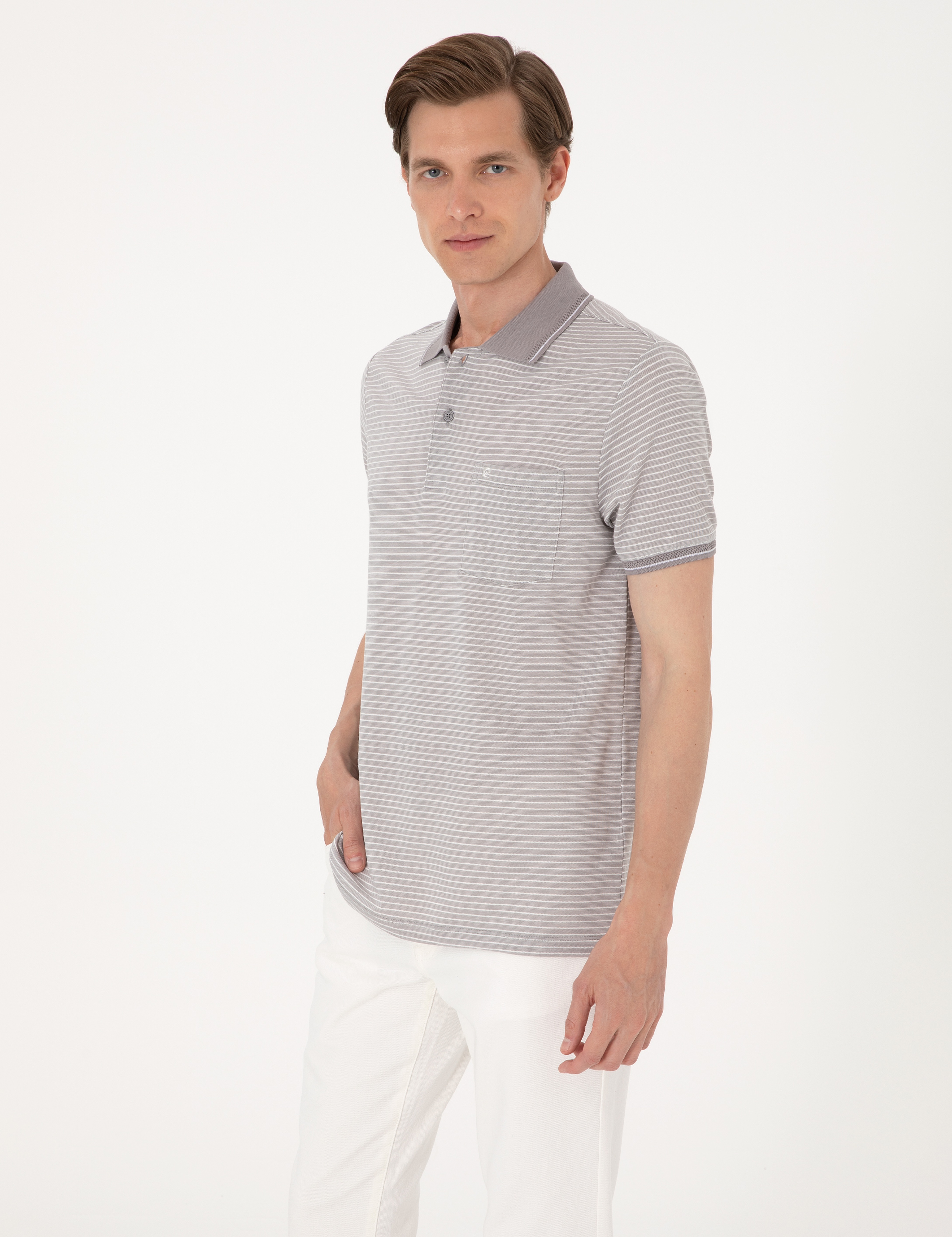 Gri Regular Fit Tişört - Image 3