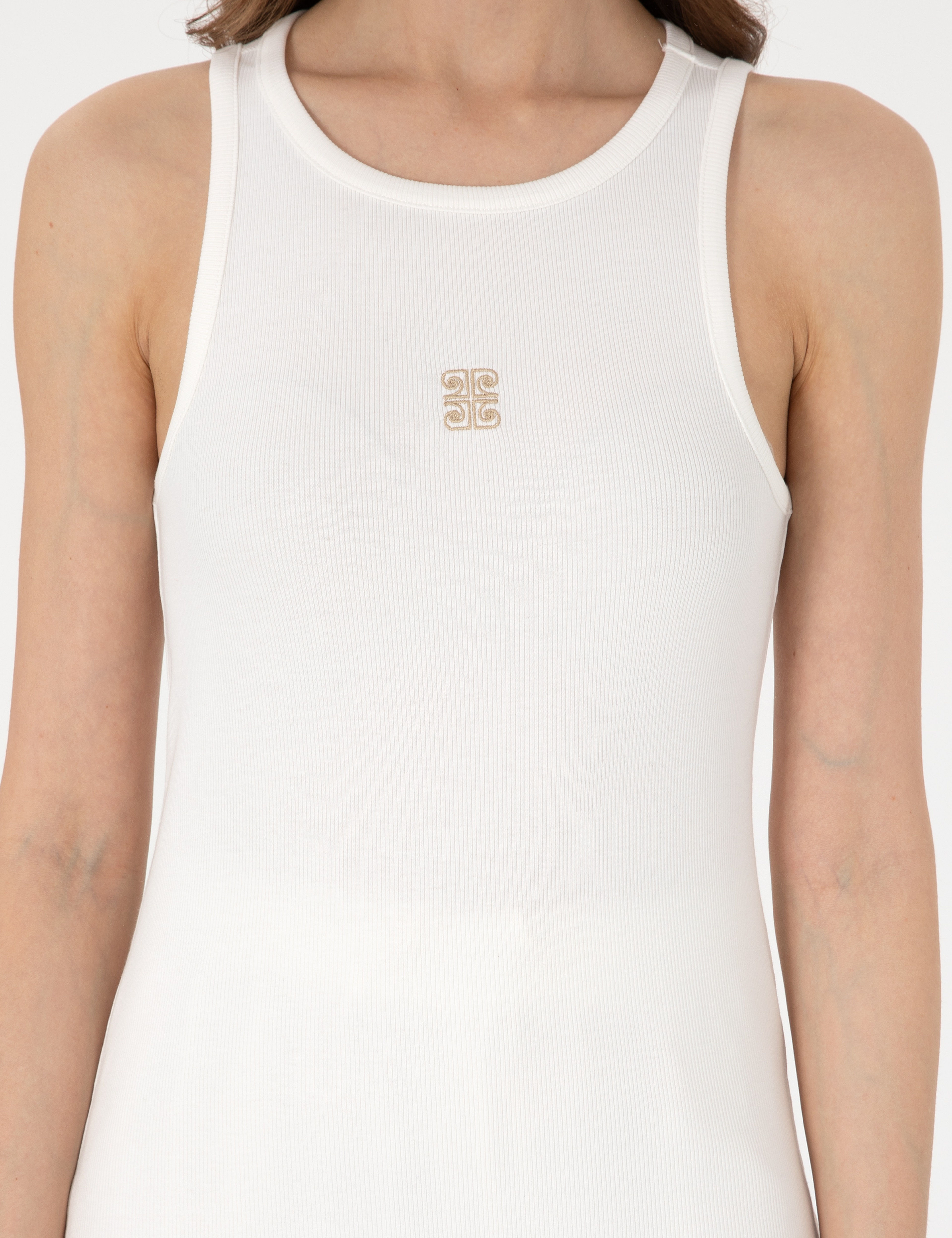 Ekru Extra Slim Fit Tişört - Image 6