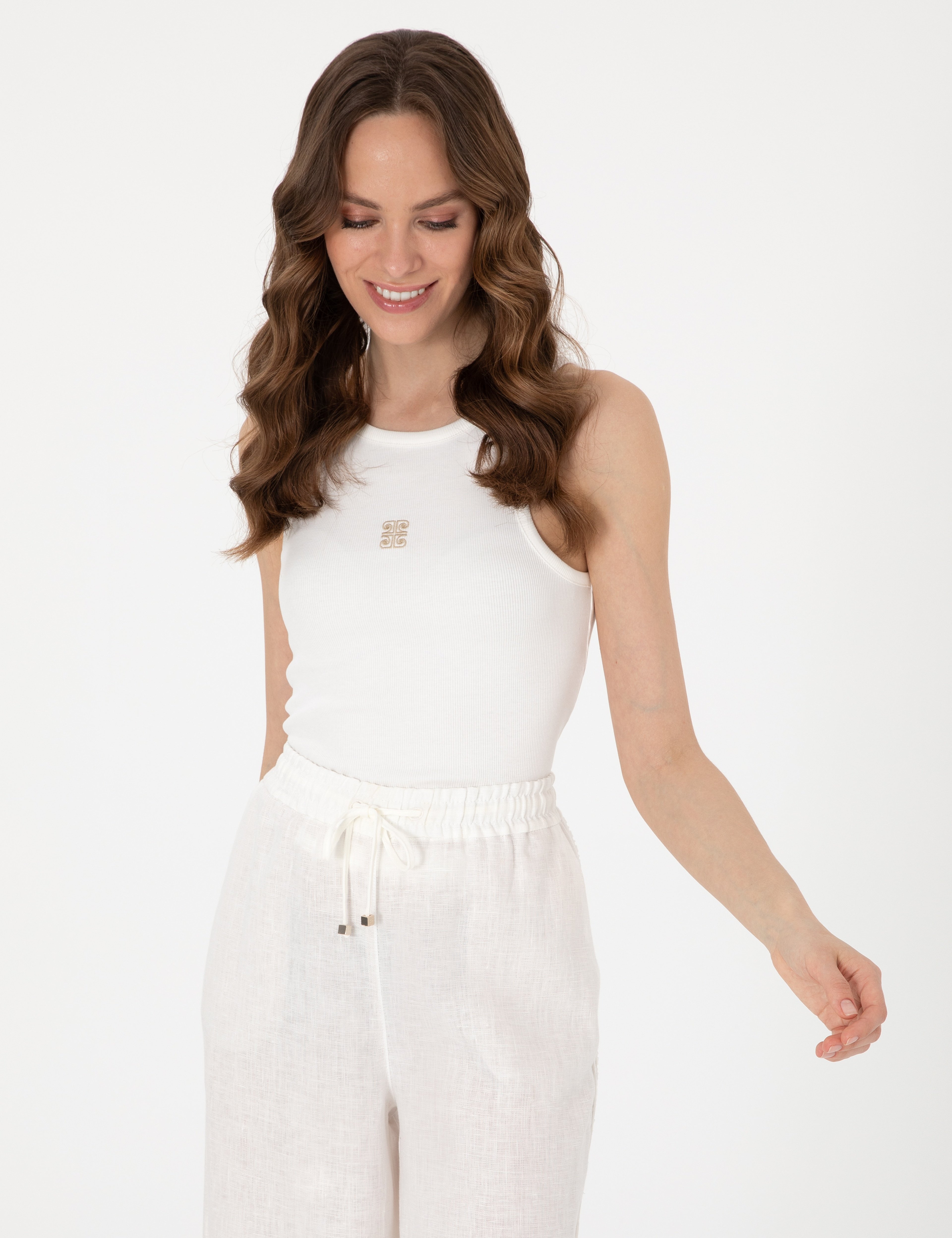 Ekru Extra Slim Fit Tişört - Image 3