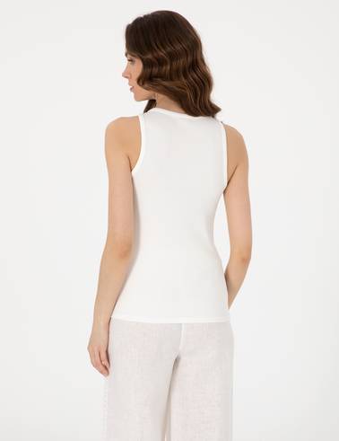 Ekru Extra Slim Fit Tişört