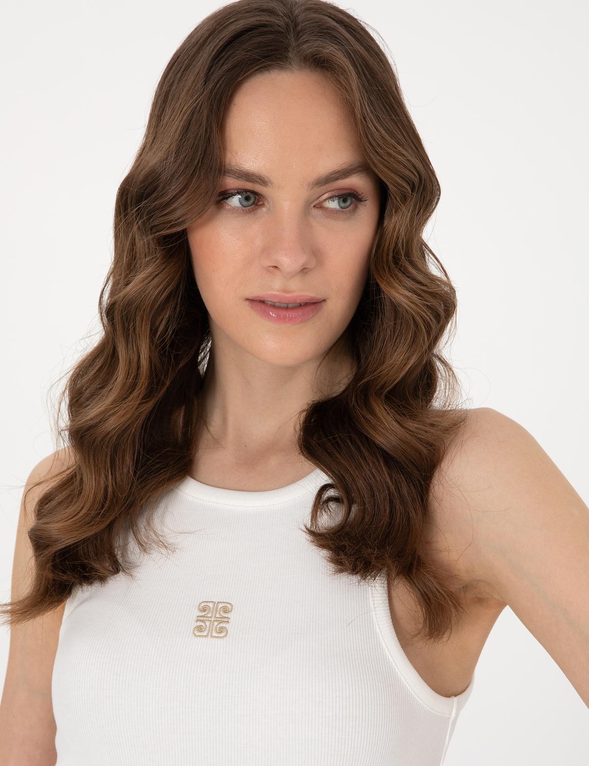 Ekru Ex. Slim Fit Tişört - 50305812036