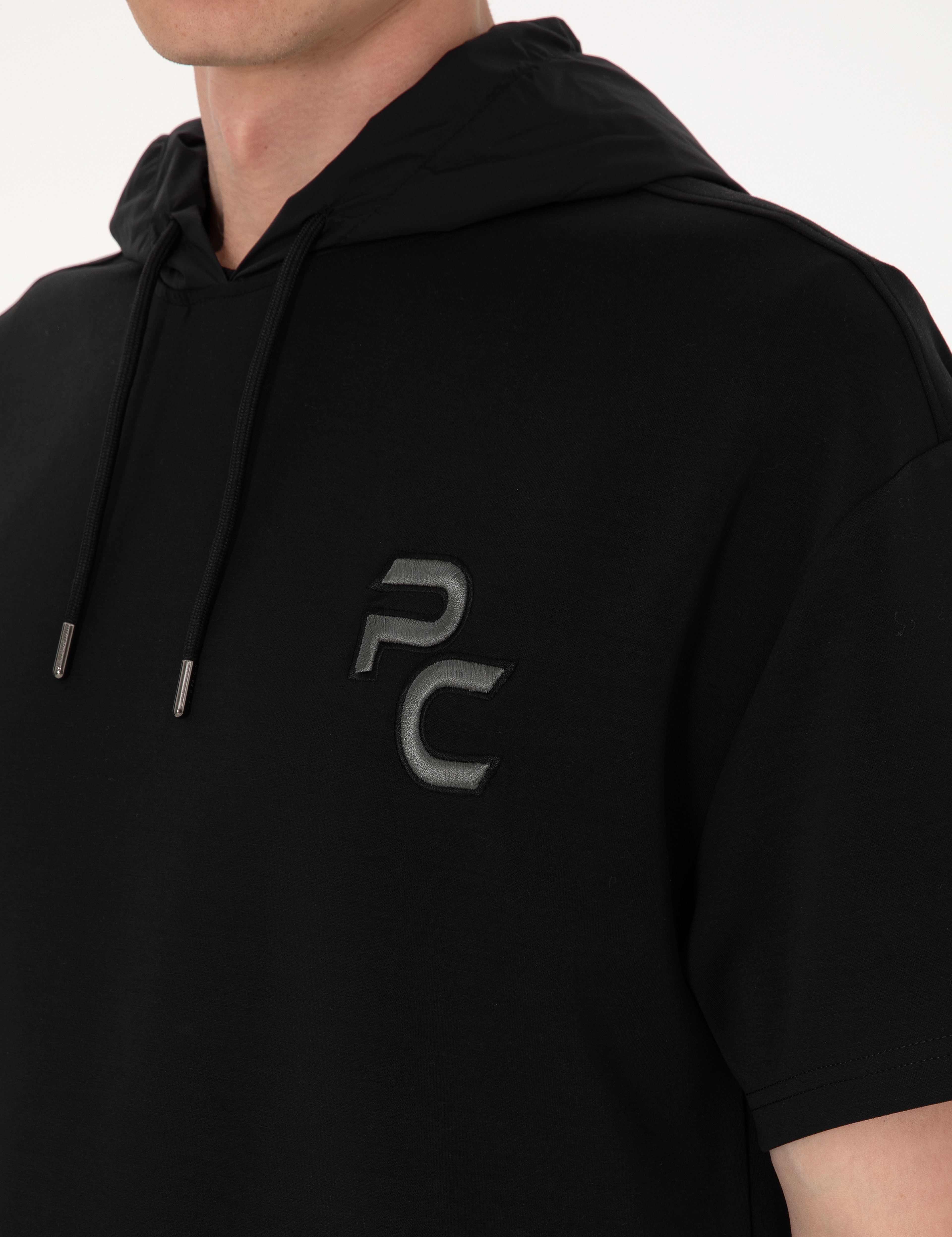 Siyah Comfort Fit Sweatshirt - Image 7