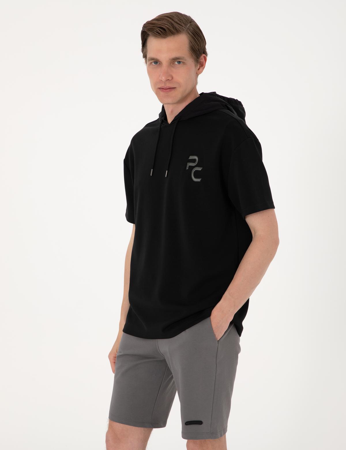 Siyah Comfort Fit Sweatshirt - 50302613003