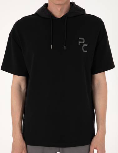 Siyah Comfort Fit Sweatshirt