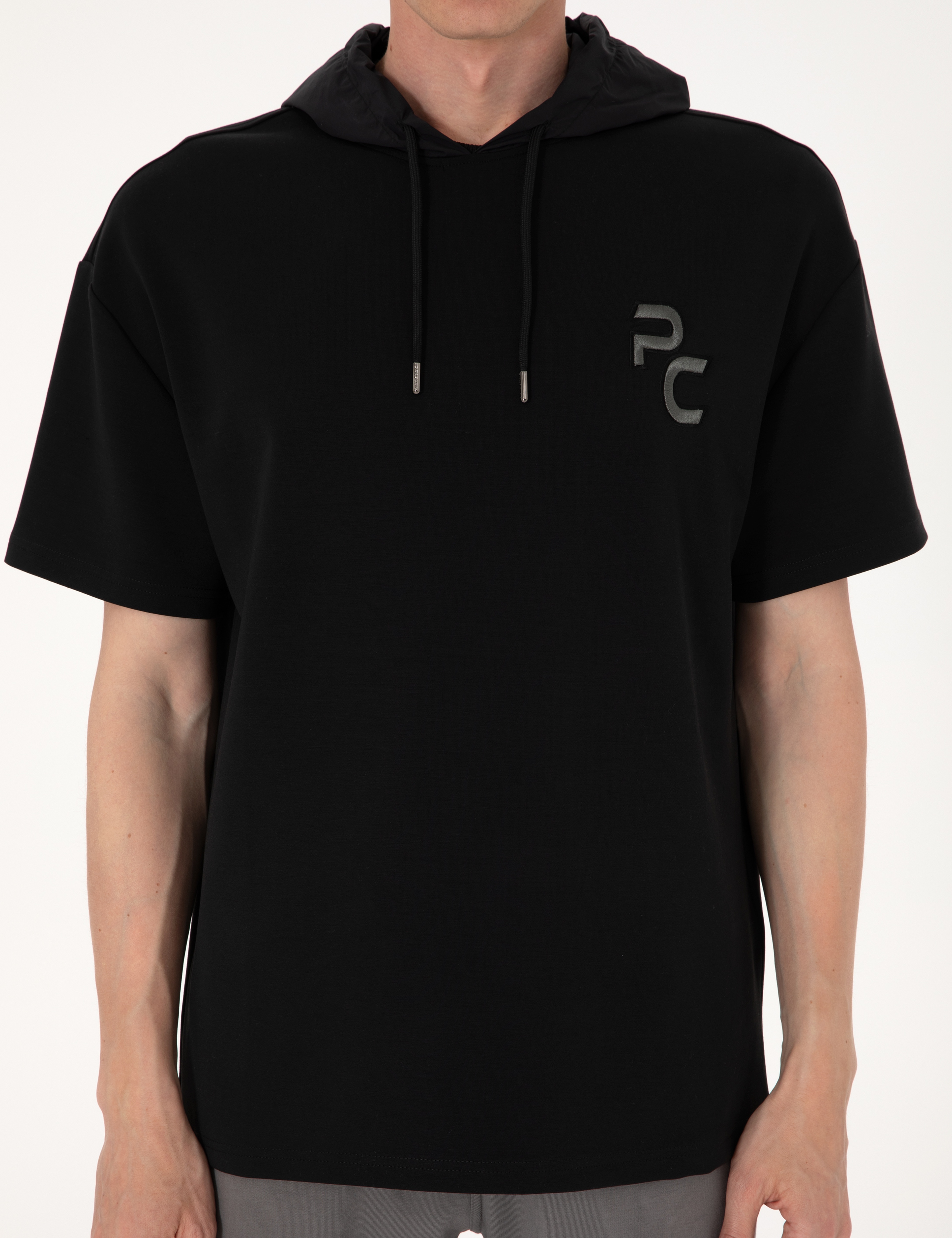 Siyah Comfort Fit Sweatshirt - Image 6
