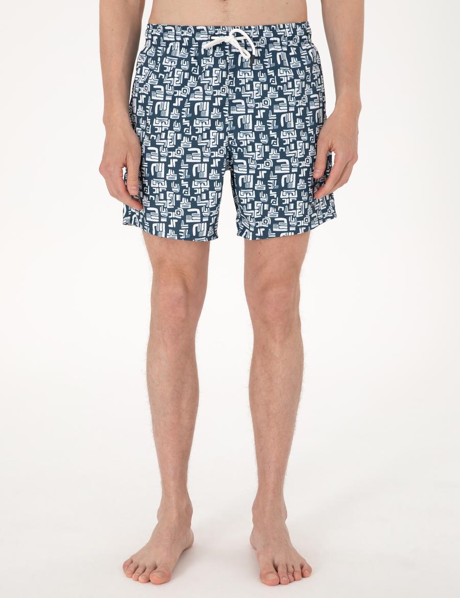 Lacivert Deniz Şortu