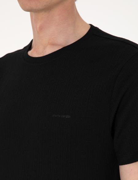 Siyah Slim Fit Tişört - 50306802028