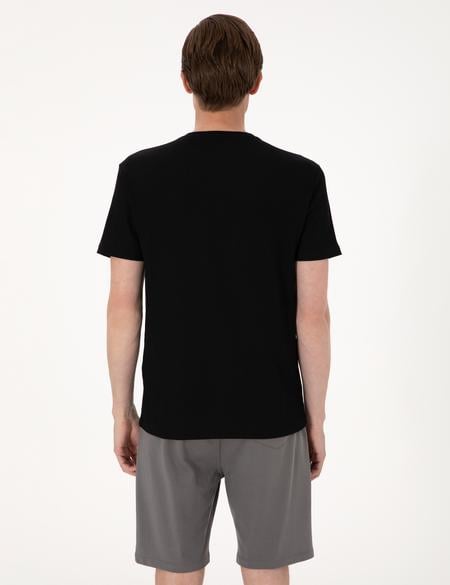 Siyah Slim Fit Tişört - 50306802028