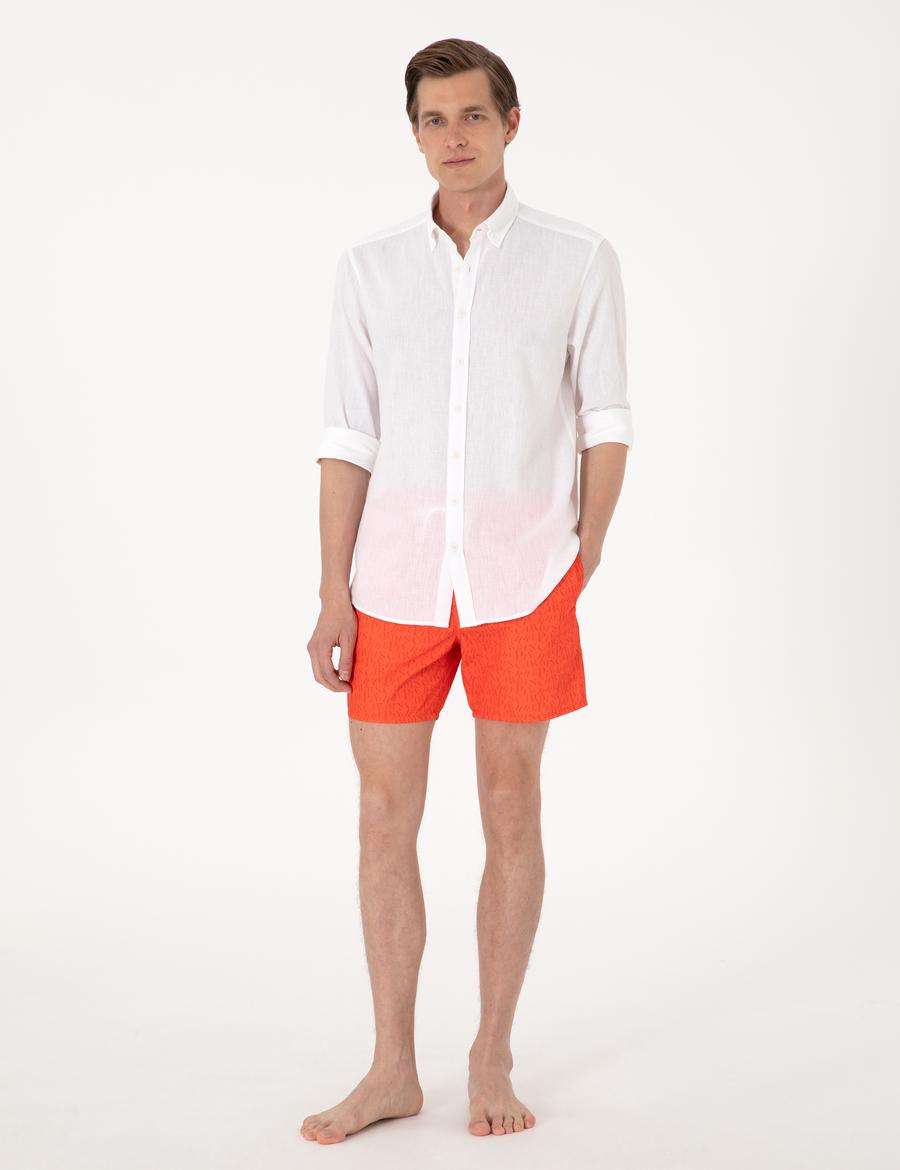 Turuncu Deniz Şortu