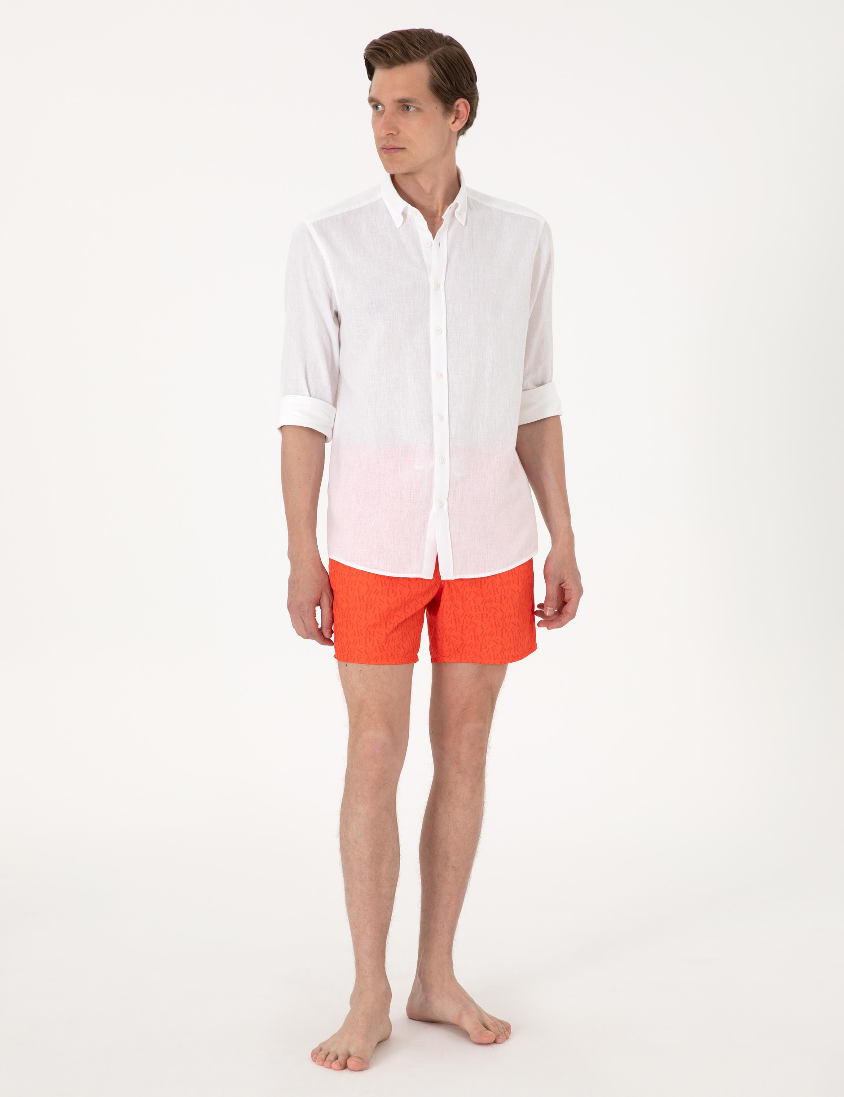 Turuncu Deniz Şortu