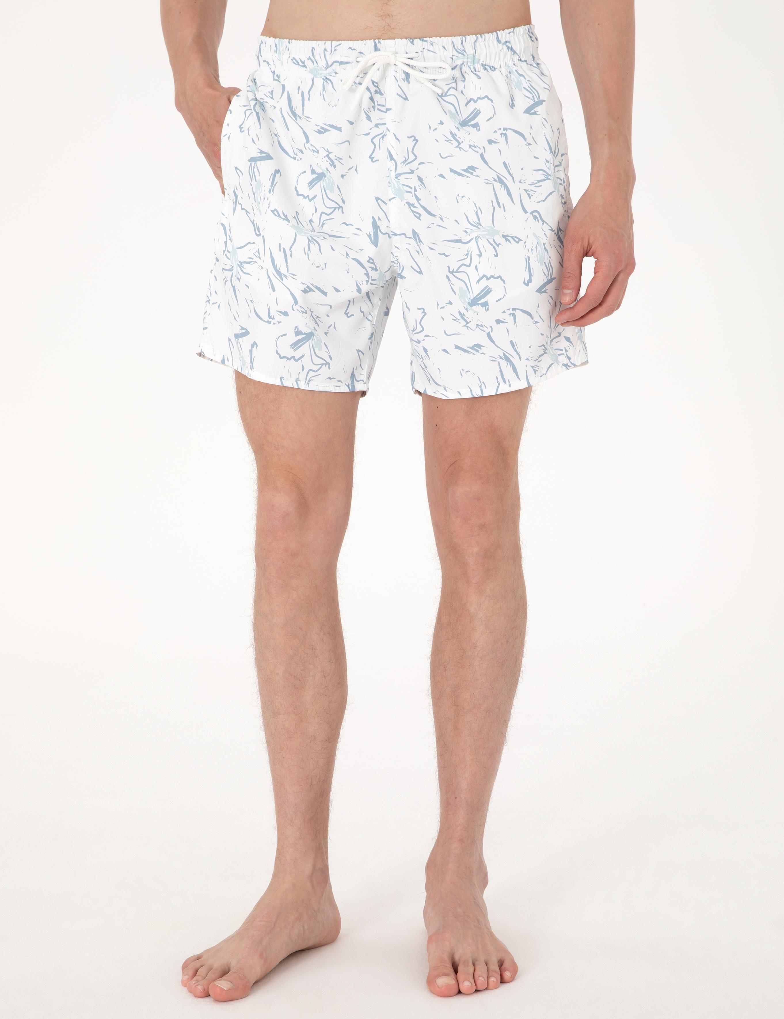 Açık Mavi Deniz Şortu