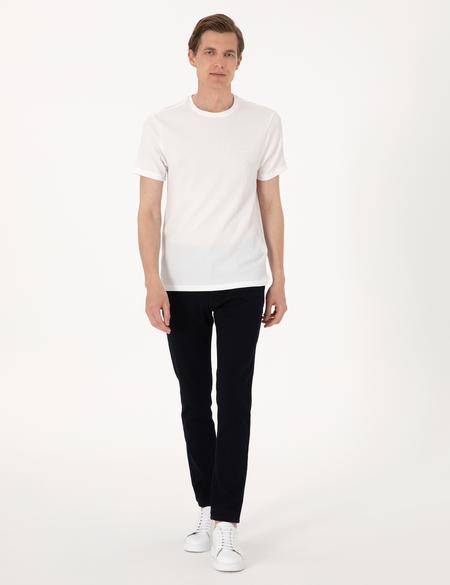 Ekru Slim Fit Tişört - 50306802026