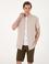 Bej Comfort Fit Kısa Kollu Gömlek
