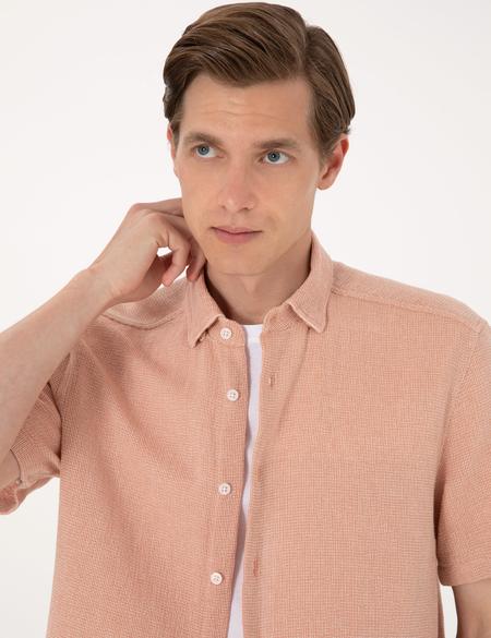 Mercan Comfort Fit Kısa Kollu Gömlek - 50307070015