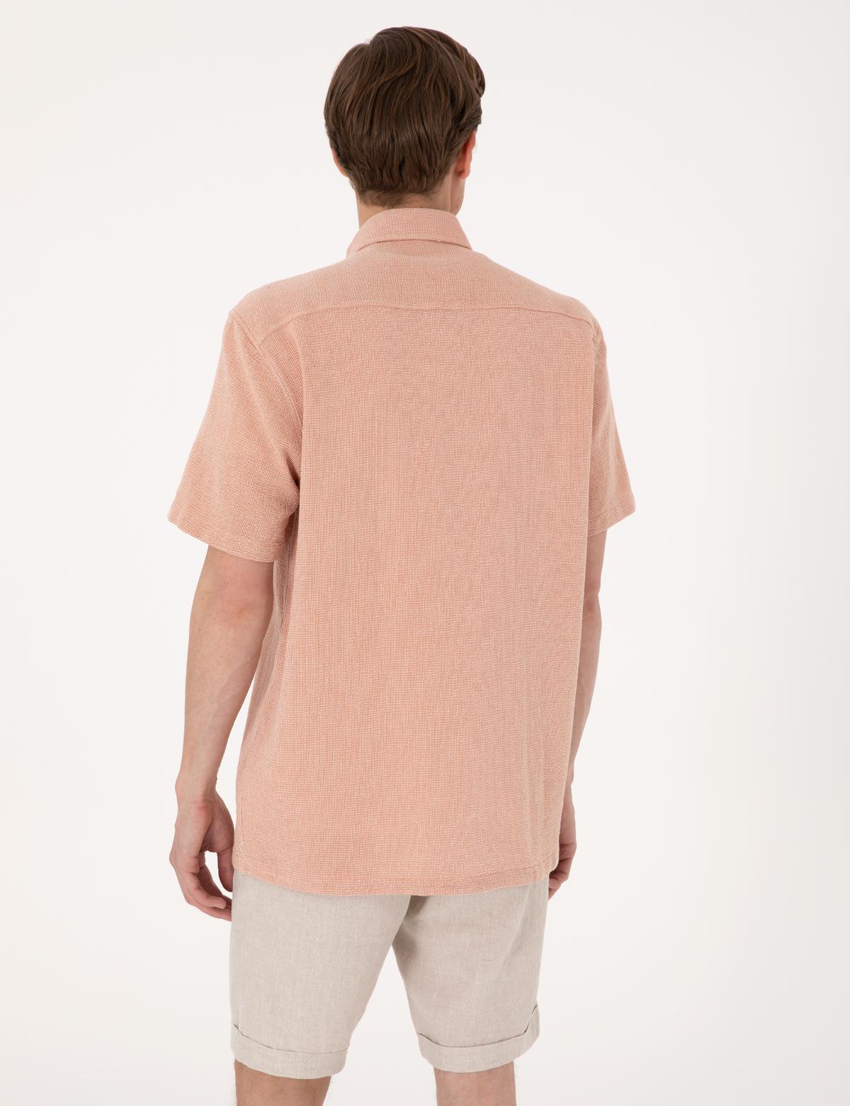 Mercan Comfort Fit Kısa Kollu Gömlek - 50307070015