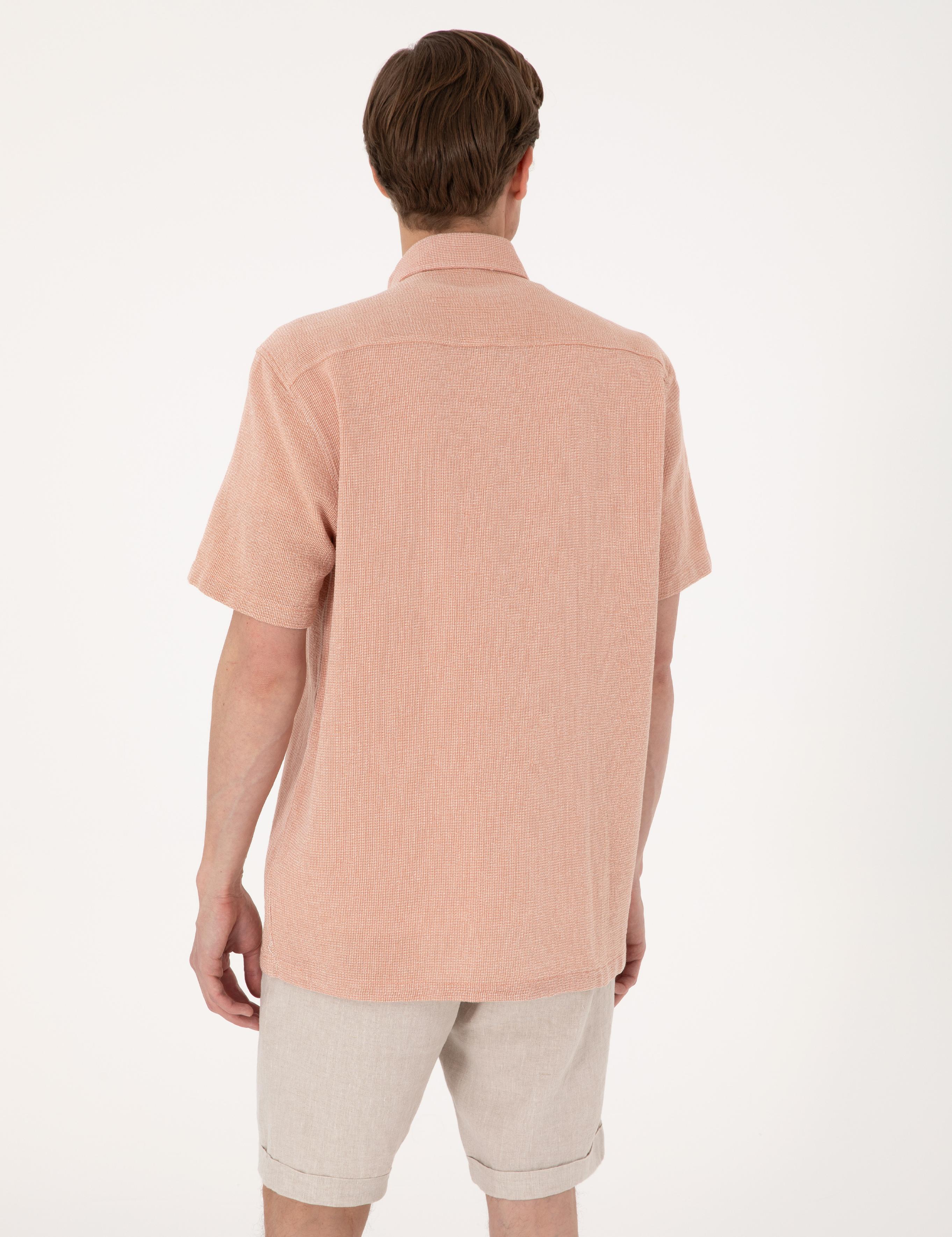 Mercan Comfort Fit Kısa Kollu Gömlek