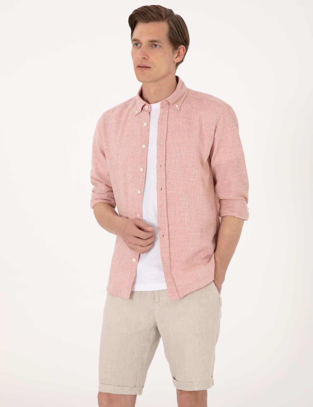 Mercan Regular Fit Uzun Kollu Gömlek