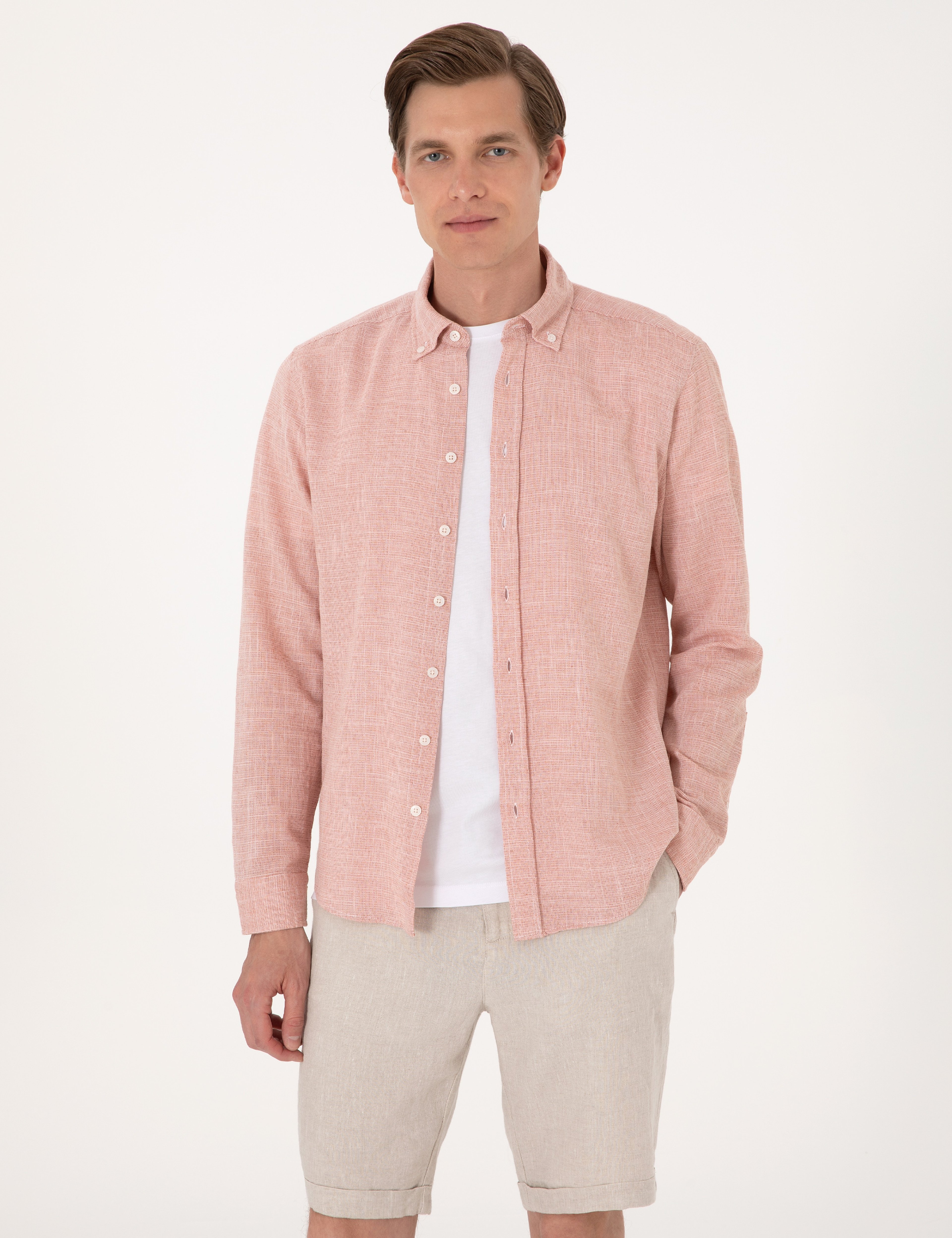 Mercan Regular Fit Uzun Kollu Gömlek - Image 3