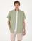 Yeşil Regular Fit Kısa Kollu Gömlek