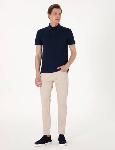 Bej Slim Fit Jean Pantolon