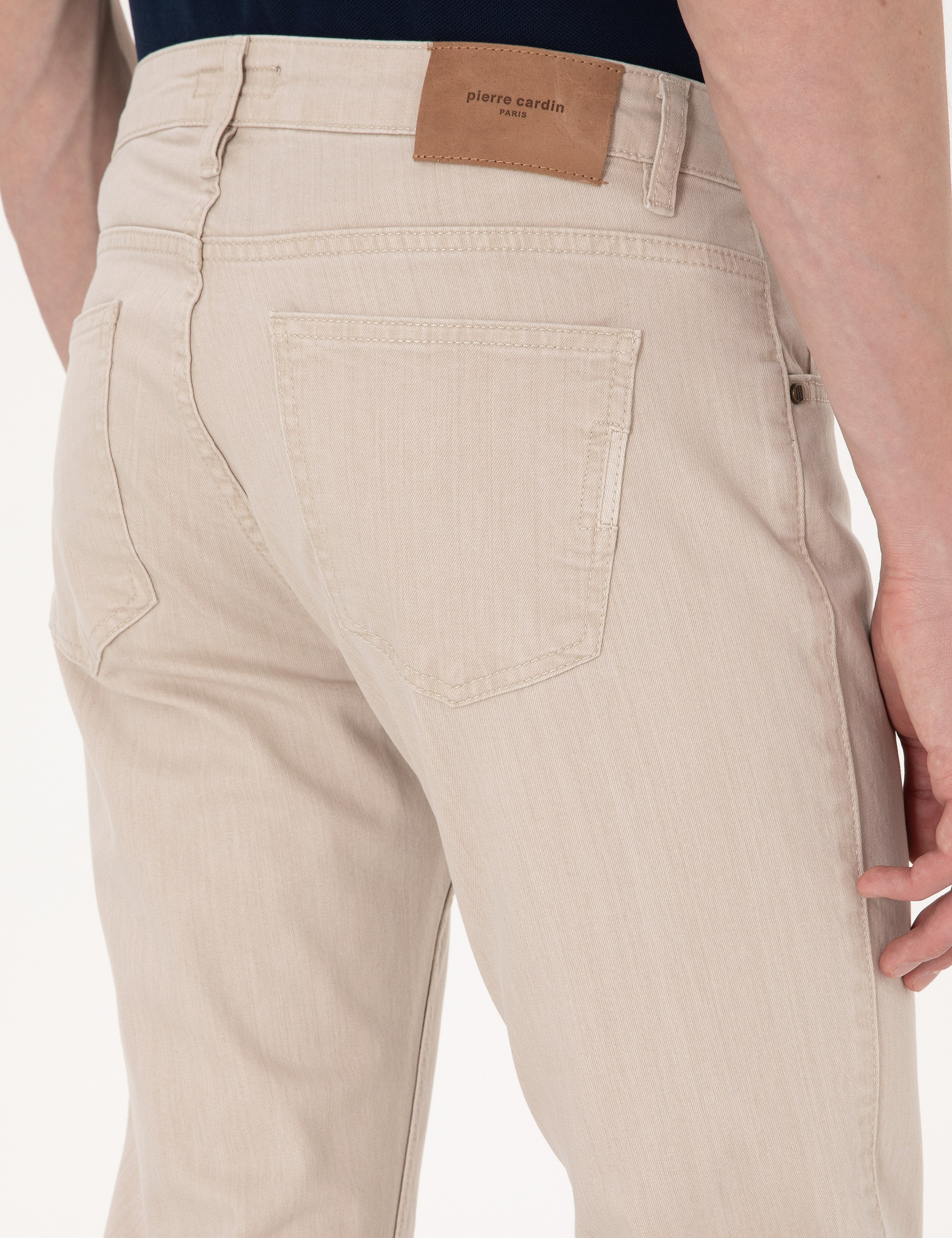 Bej Slim Fit Jean Pantolon