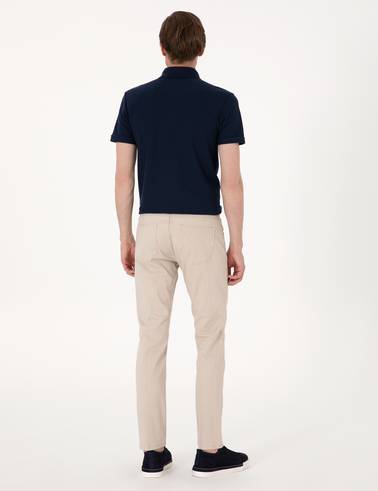 Bej Slim Fit Jean Pantolon