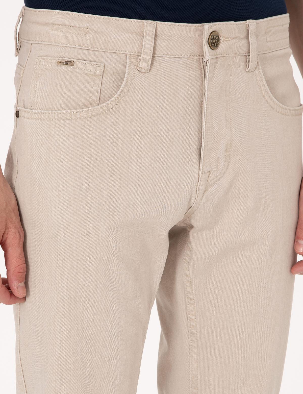 Bej Slim Fit Jean Pantolon - 50302752025