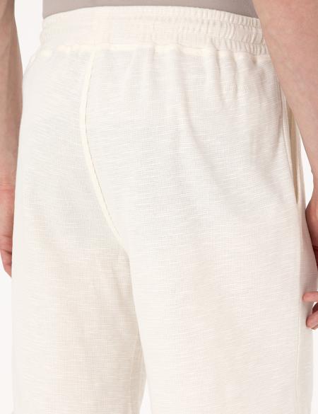 Bej Comfort Fit Örme Şort - 50303891197