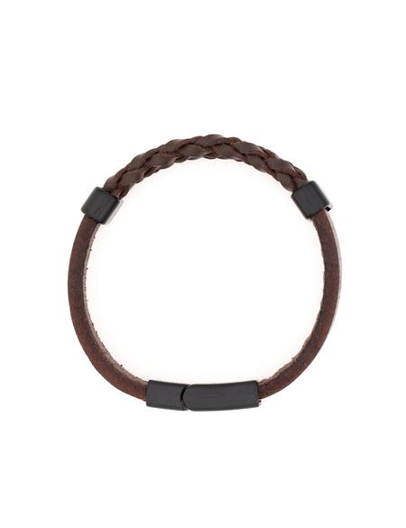 Kahverengi %100 Deri Bileklik - 50318544001