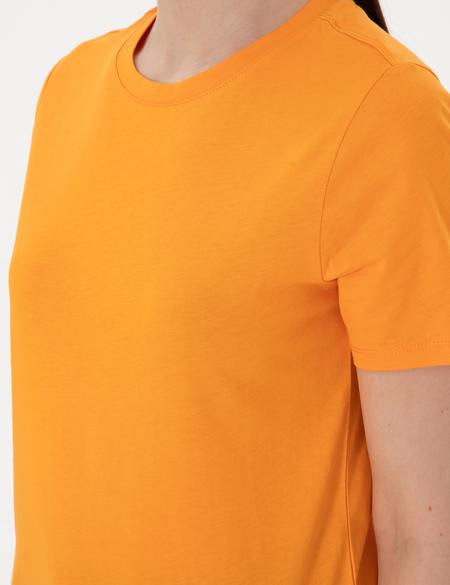 Turuncu Regular Fit Basic Tişört - 50305766046