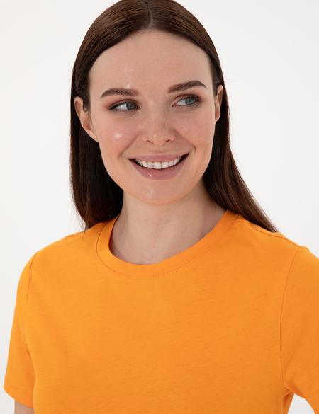 Turuncu Regular Fit Basic Tişört - 50305766046