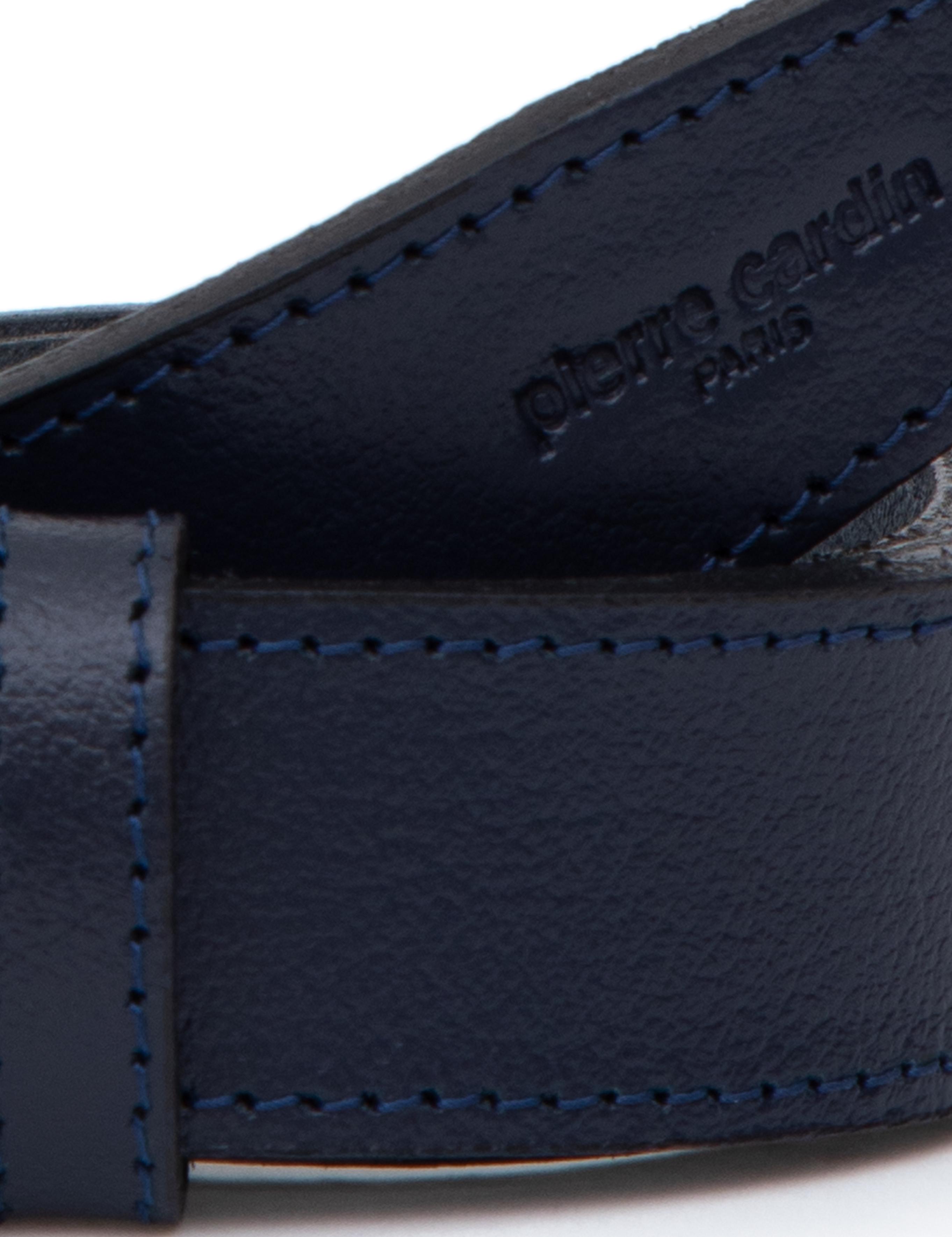 Lacivert %100 Deri Çift Taraflı Kemer