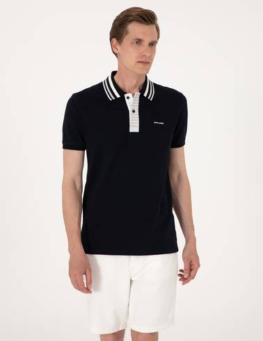 Lacivert Slim Fit Tişört