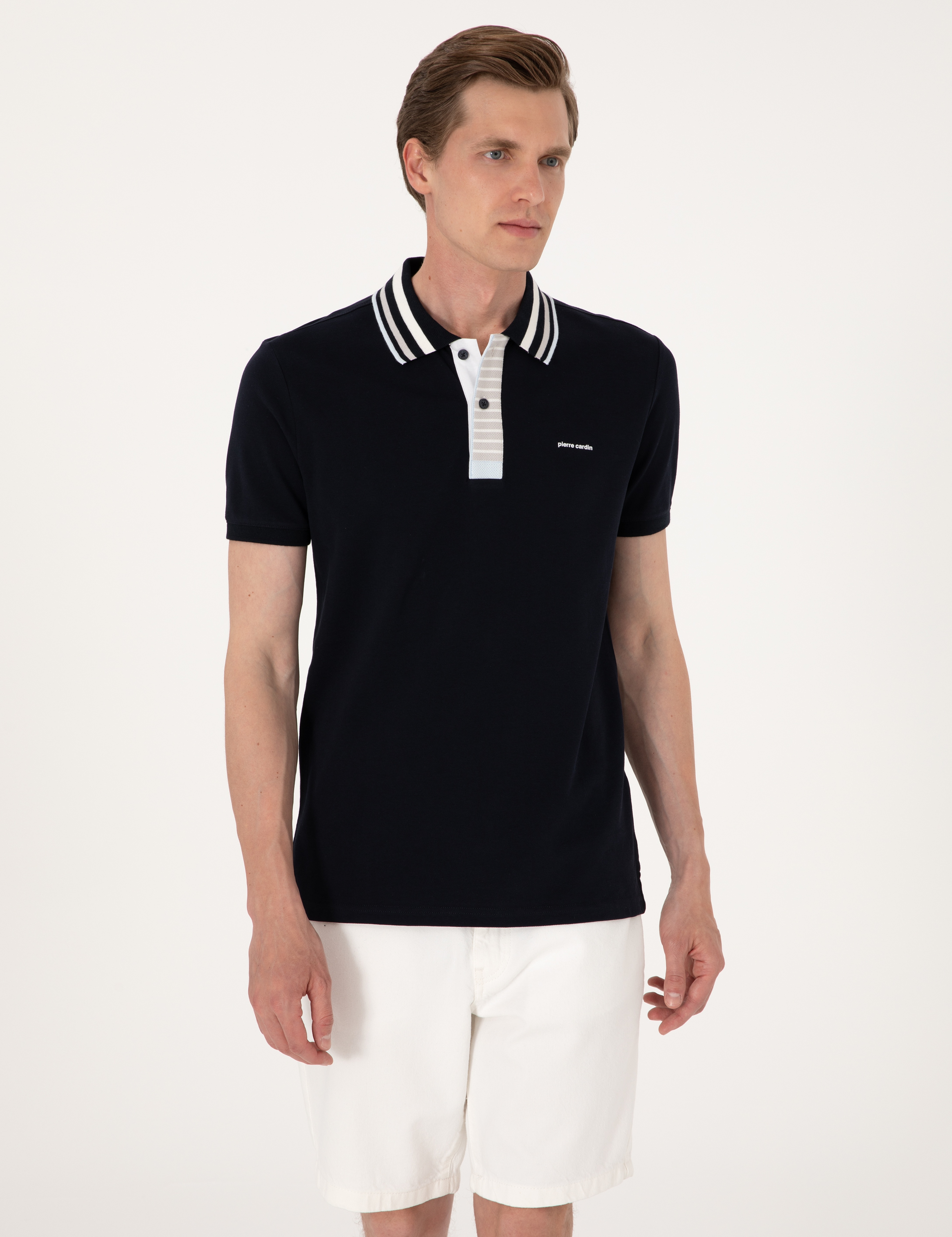 Lacivert Slim Fit Tişört - Image 3