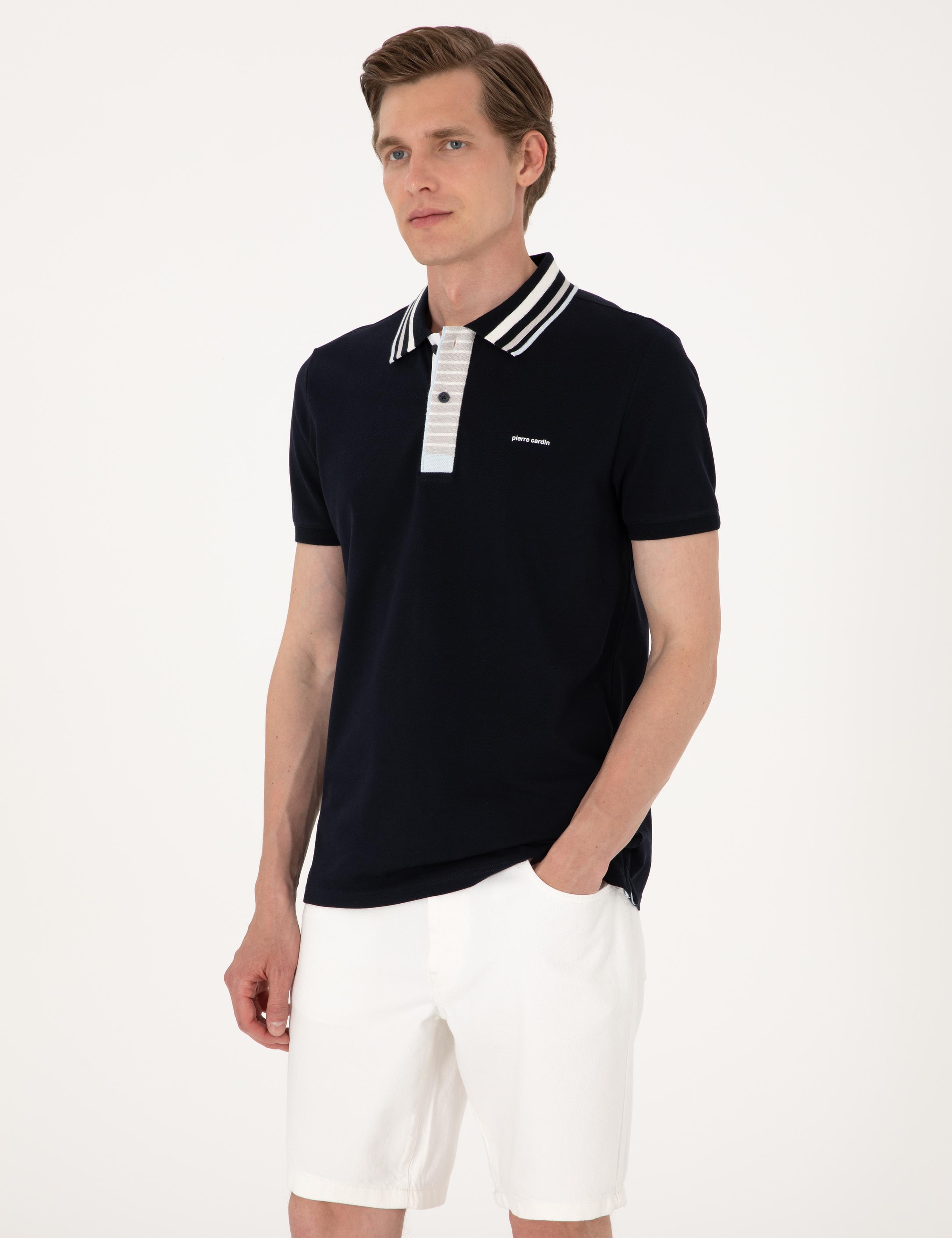 Lacivert Slim Fit Tişört