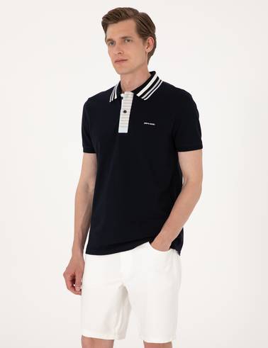 Lacivert Slim Fit Tişört