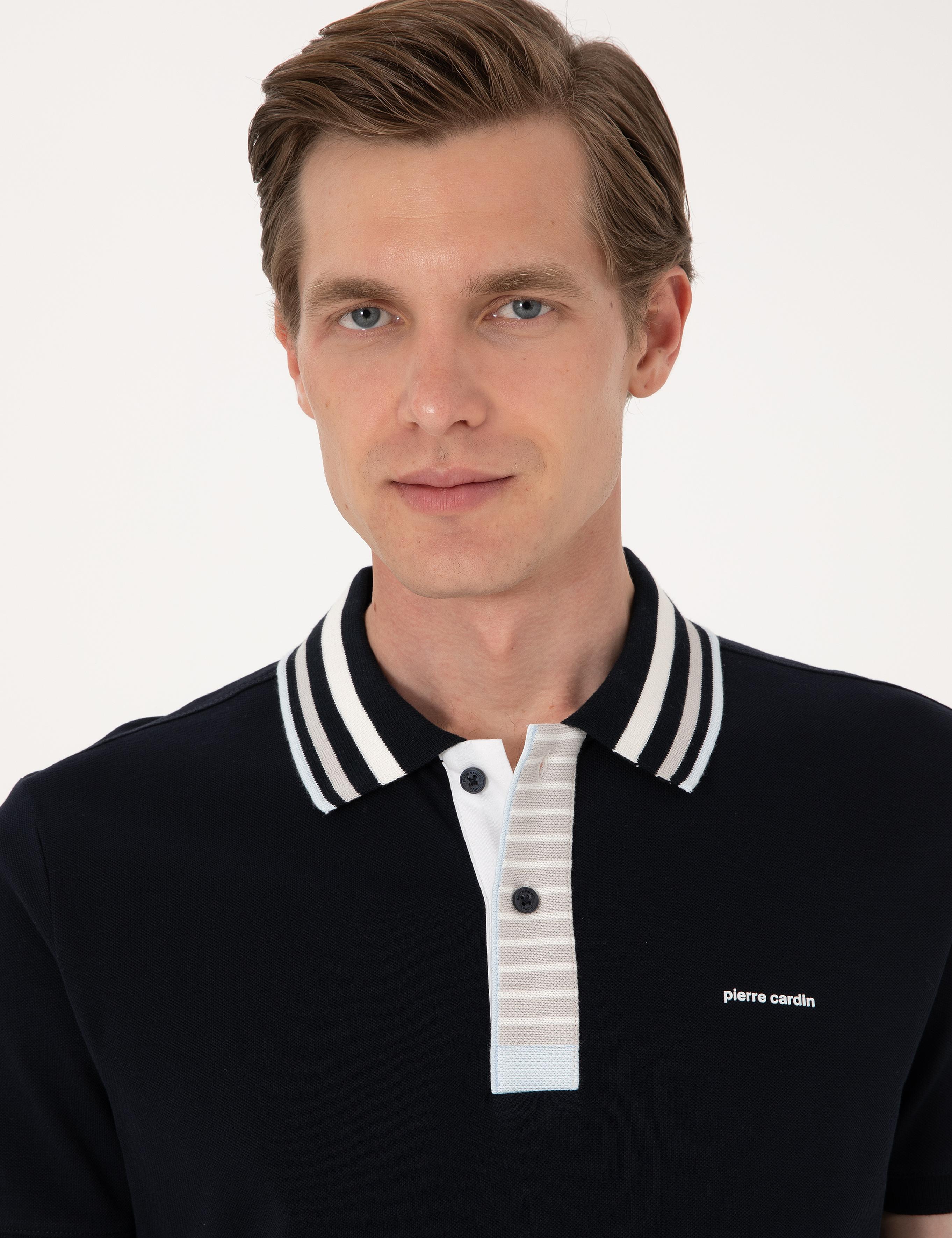 Lacivert Slim Fit Tişört