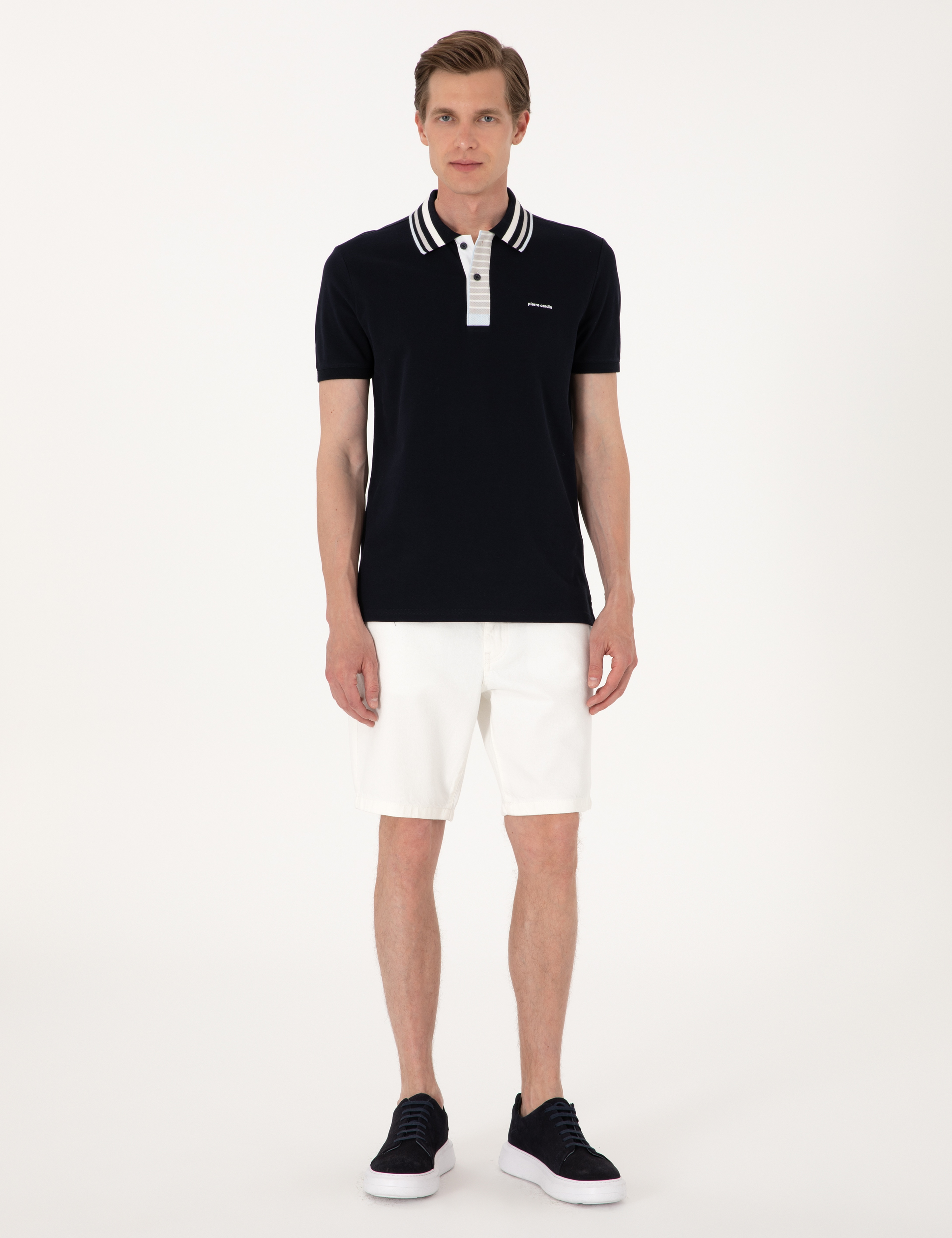 Lacivert Slim Fit Tişört - Image 4